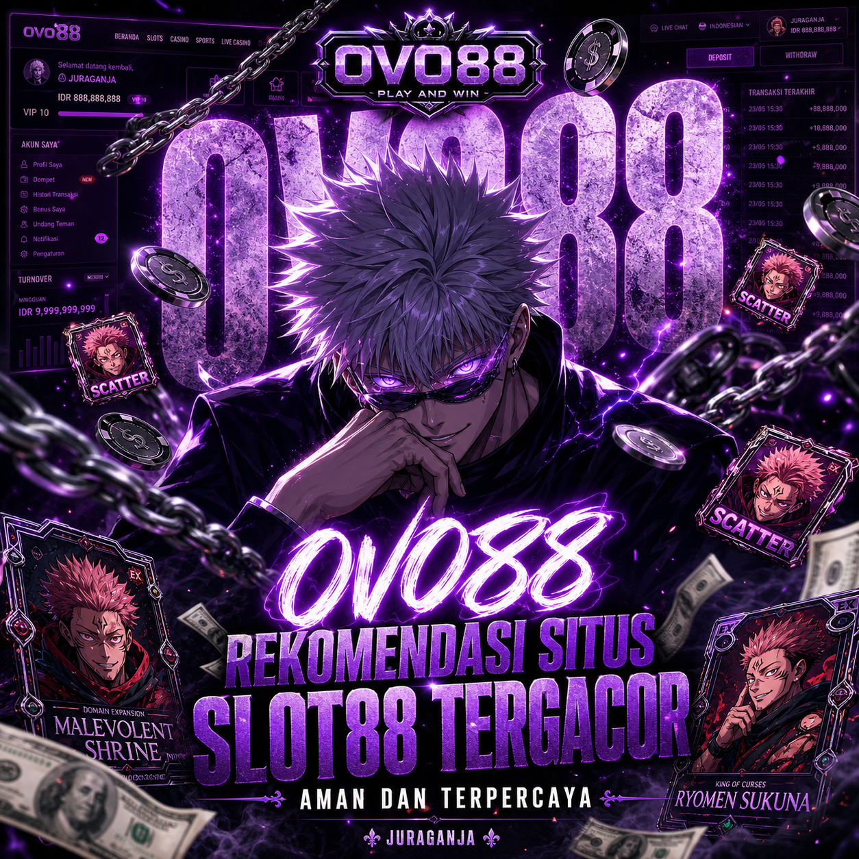 OVO88: Link Resmi Situs Slot Gacor 88 Online Terpercaya Hari Ini Gampang Menang
